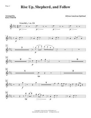 Book cover for Rise Up, Shepherd, And Follow (arr. Kile Smith) - Flute 2