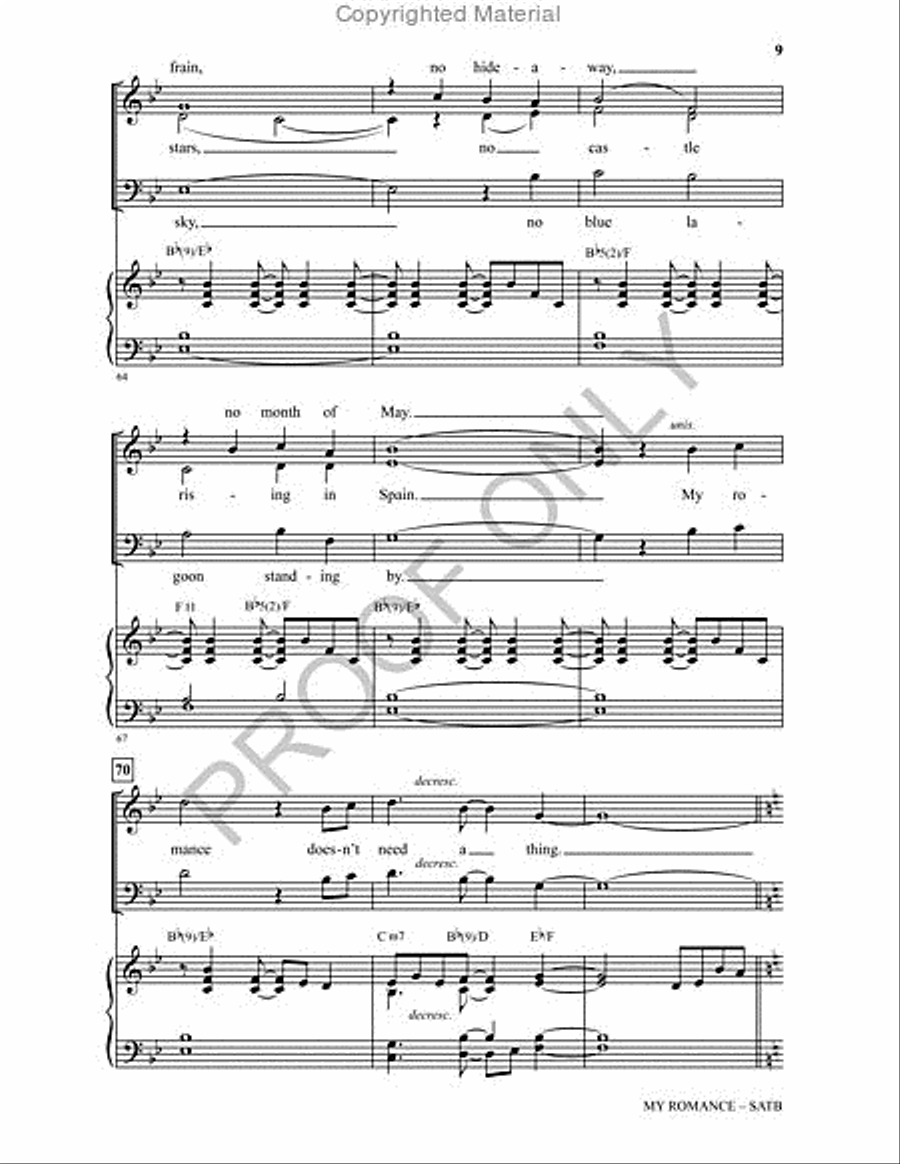 My Romance 4-Part scores gallery preview page 9