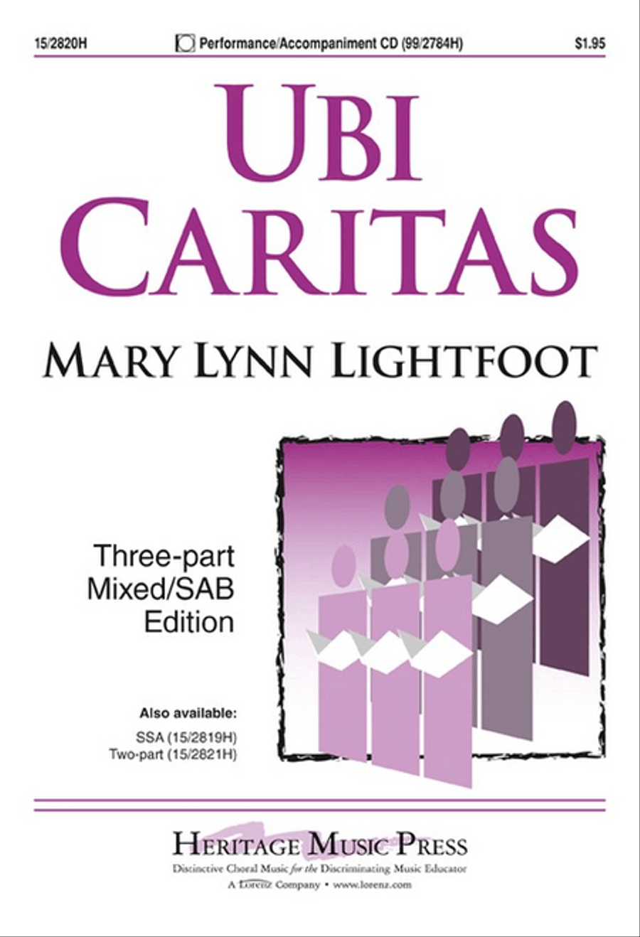 Ubi Caritas 3-Part scores gallery preview page 1