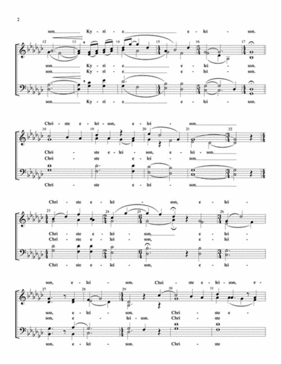 Salzburg Missa Brevis Salzburg Missa Brevis 4-Part scores gallery preview page 3