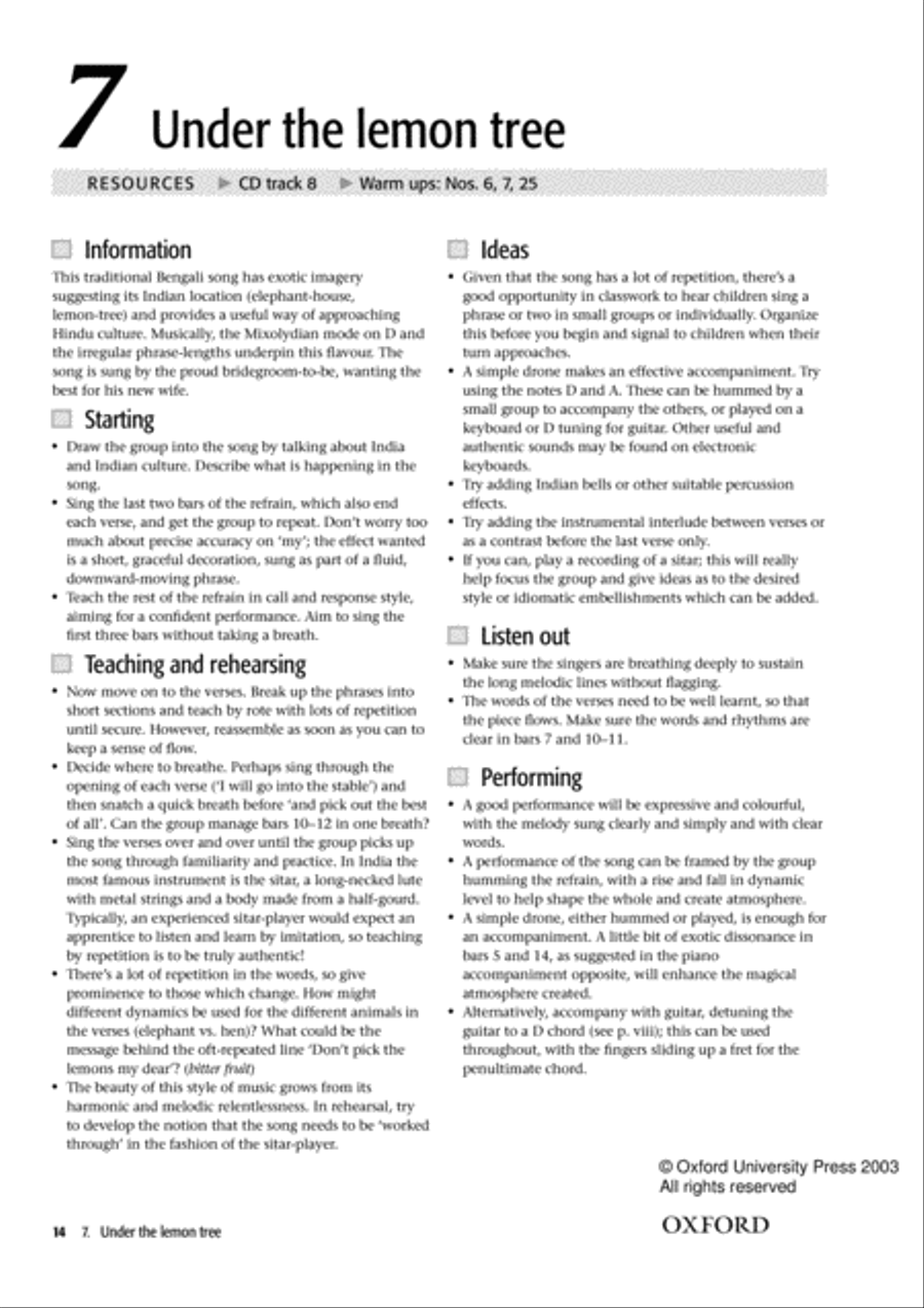 Junior Voiceworks 1 Unison Choir scores gallery preview page 4
