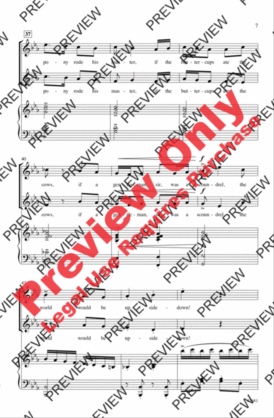 Topsy-Turvy World Topsy-Turvy World 2-Part scores gallery preview page 6