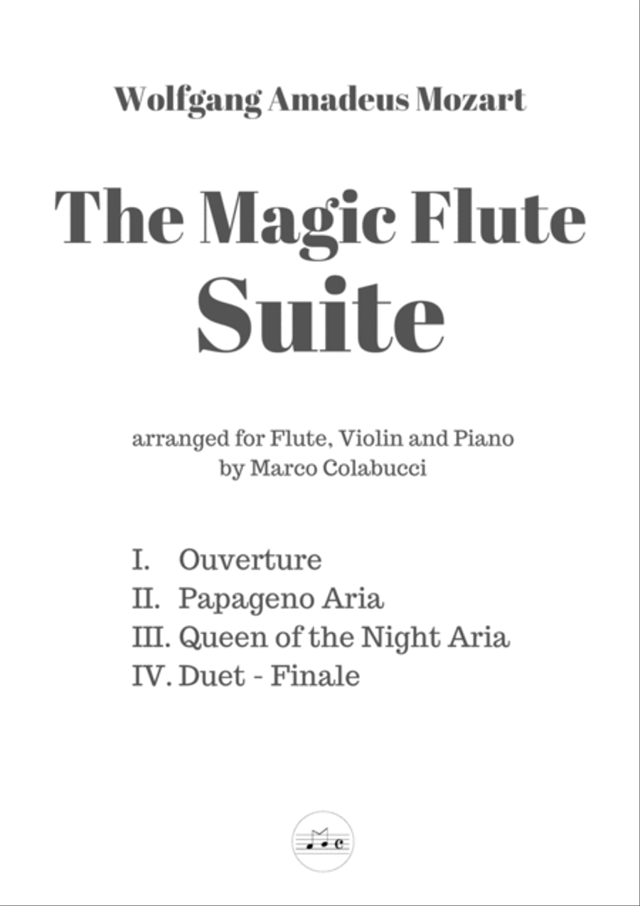 Mozart The Magic Flute Suite Small Ensemble scores gallery preview page 2