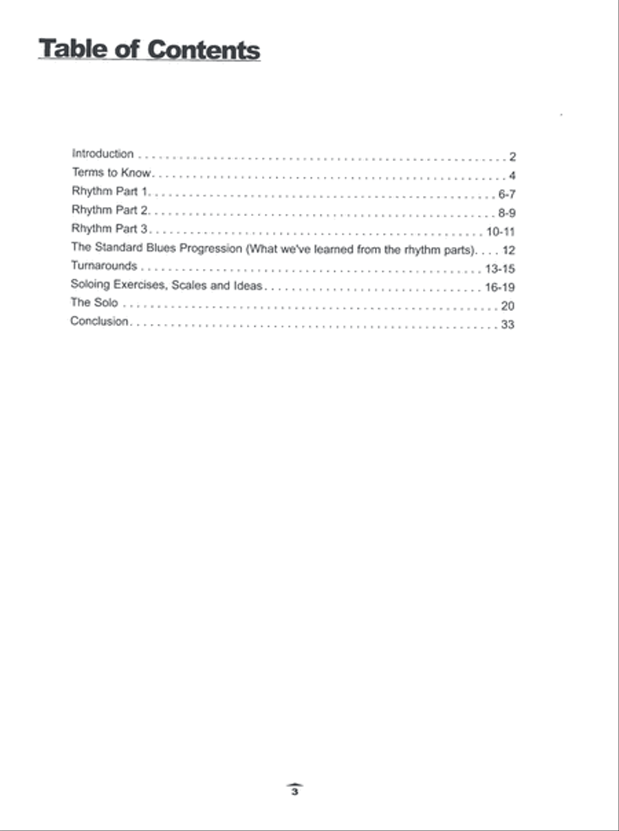 Blues/Rock Improv Blues/Rock Improv Electric Guitar scores gallery preview page 5