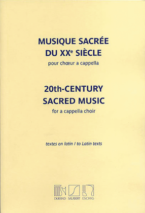 Book cover for 20th Century Sacred Music