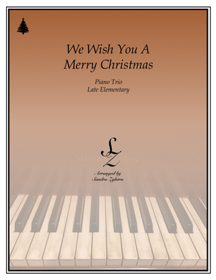 Book cover for We Wish You A Merry Christmas (1 piano, 6 hands trio)