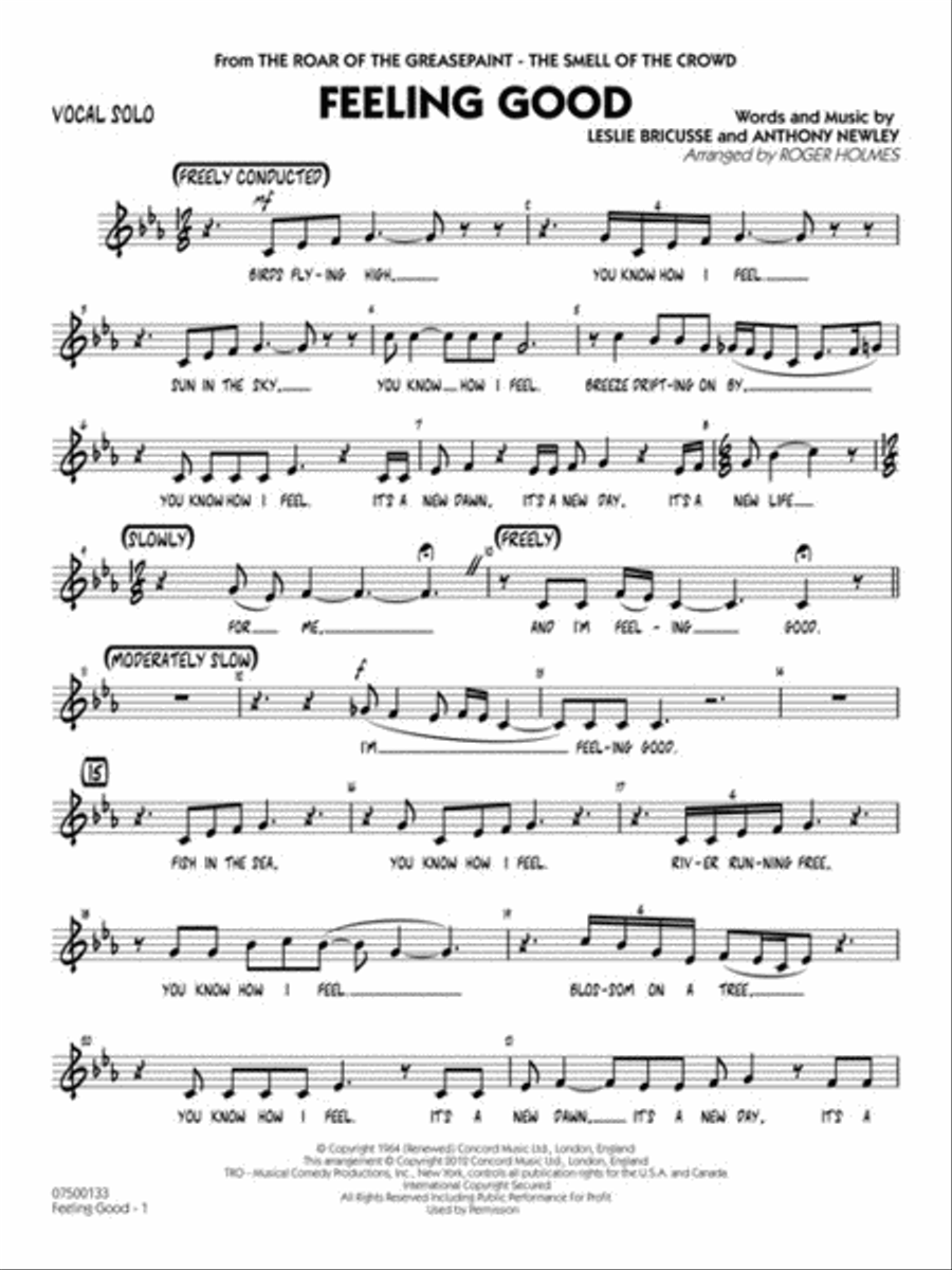 Feeling Good (Key: Cmi) Jazz Ensemble scores gallery preview page 4