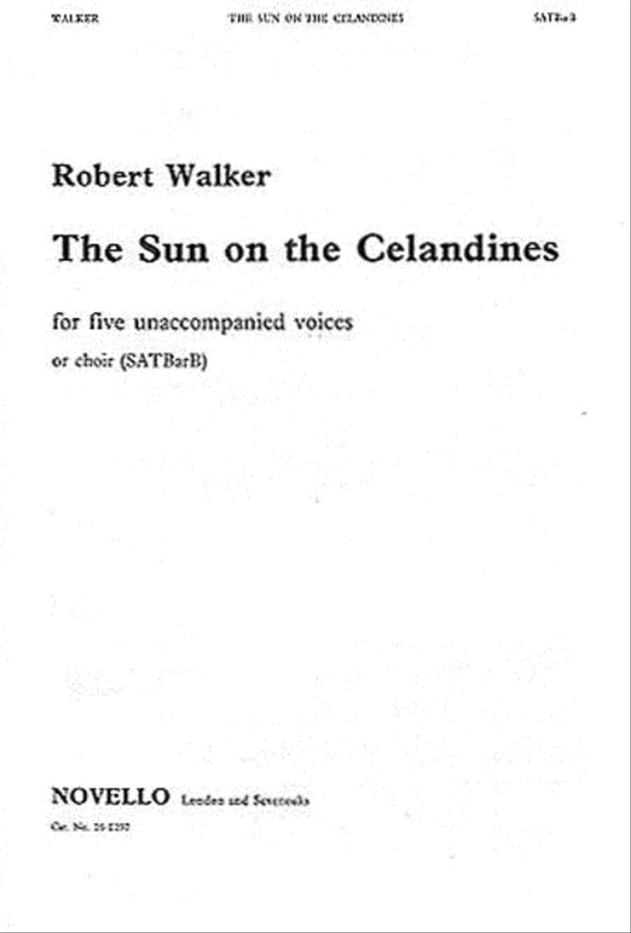 Robert Walker: Sun On The Celandines SATBarB scores gallery preview page 1