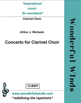 Book cover for Concerto For Clarinet Choir