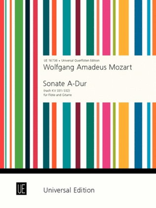 Book cover for Sonata, K. 331/2, A Maj, Fl/Gt