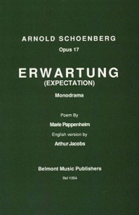 Book cover for Erwartung libretto, Op. 17