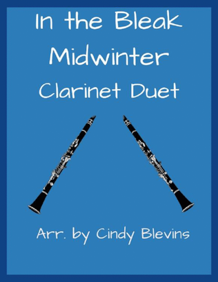 In the Bleak Midwinter, for Clarinet Duet