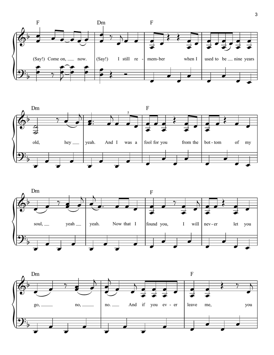 Shout Easy Piano scores gallery preview page 3