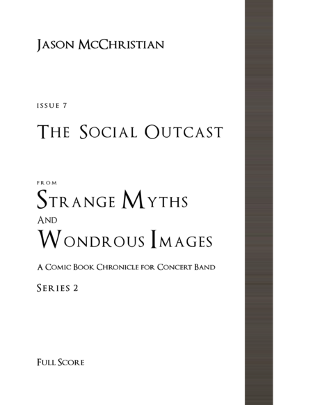 Issue 7, Series 2 - The Social Outcast from Strange Myths and Wondrous Images - A Comic Book Chronic image number null