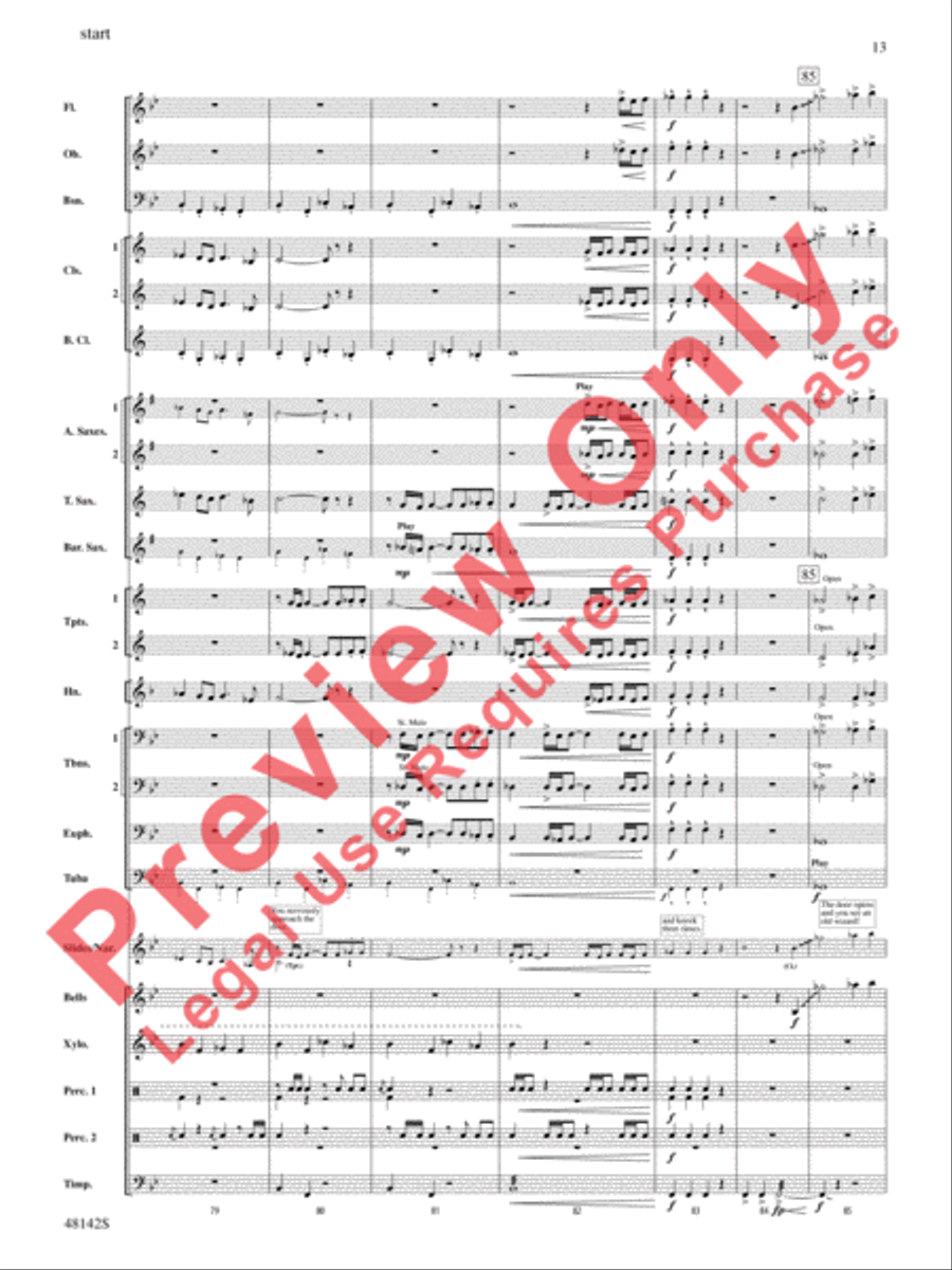 Band of Heroes Concert Band scores gallery preview page 14