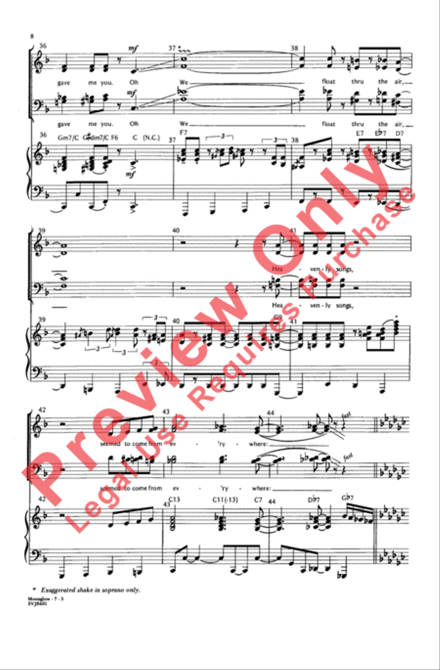 Moonglow 4-Part scores gallery preview page 7