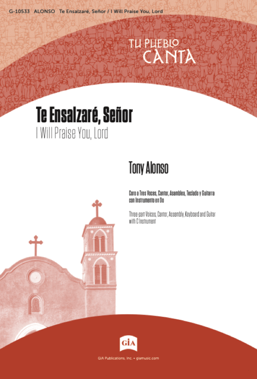 Te Ensalzaré, Señor / I Will Praise You, Lord - Guitar edition