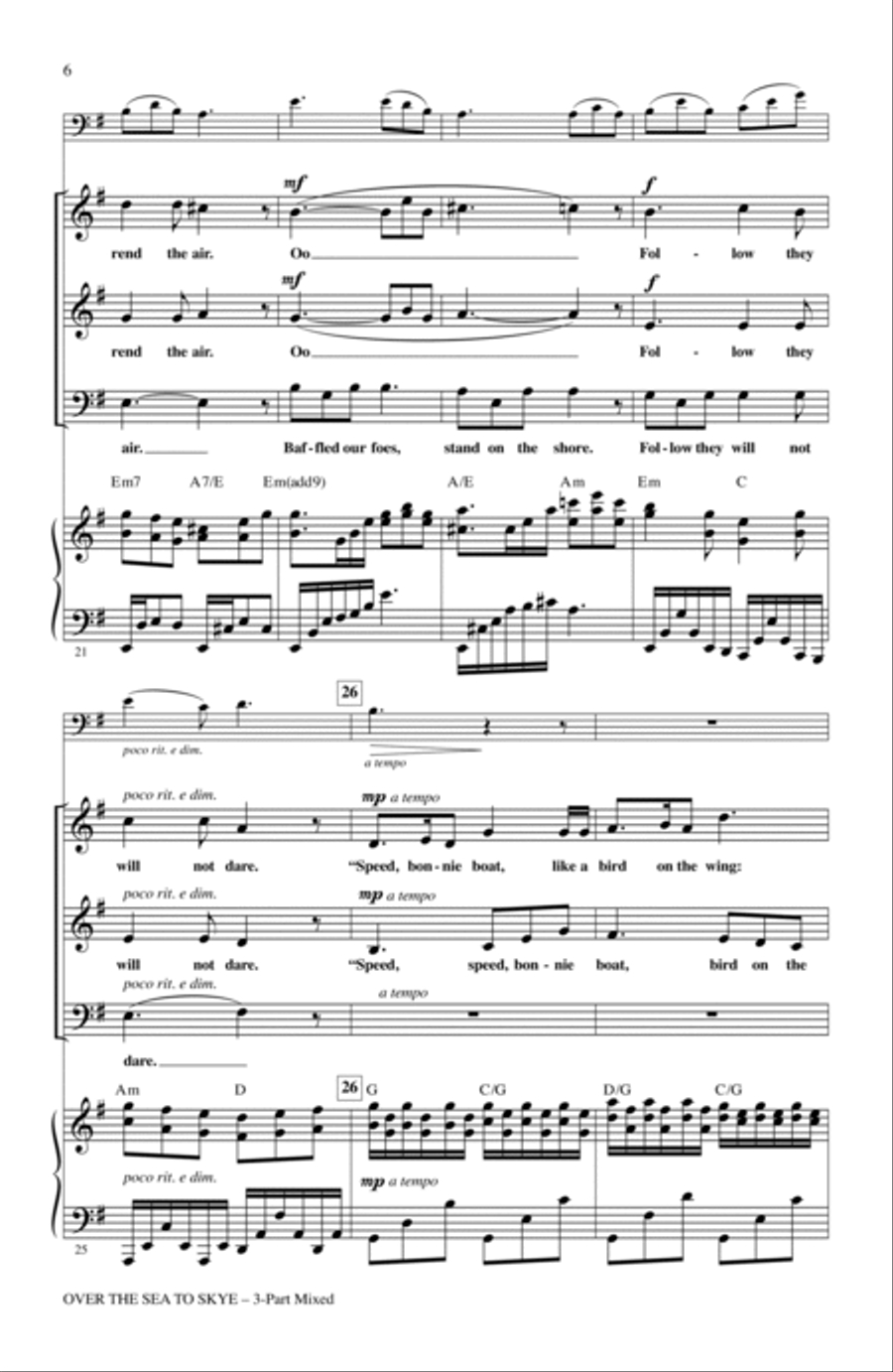 Over The Sea To Skye 3-Part scores gallery preview page 4