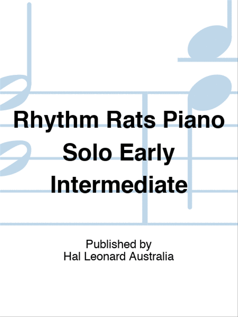 Rhythm Rats Piano Solo Early Intermediate