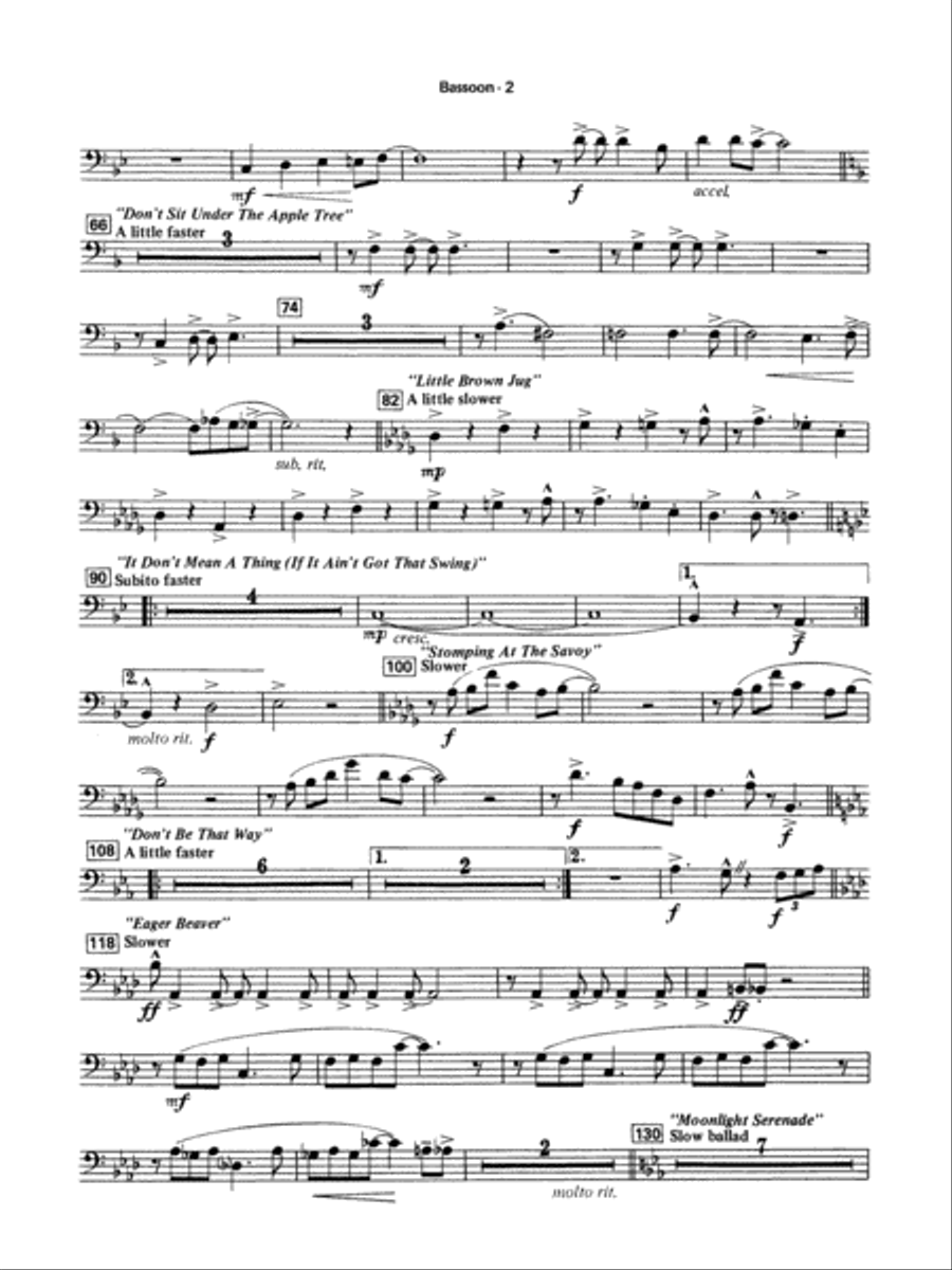 Big Band Spectacular: Bassoon Concert Band scores gallery preview page 2