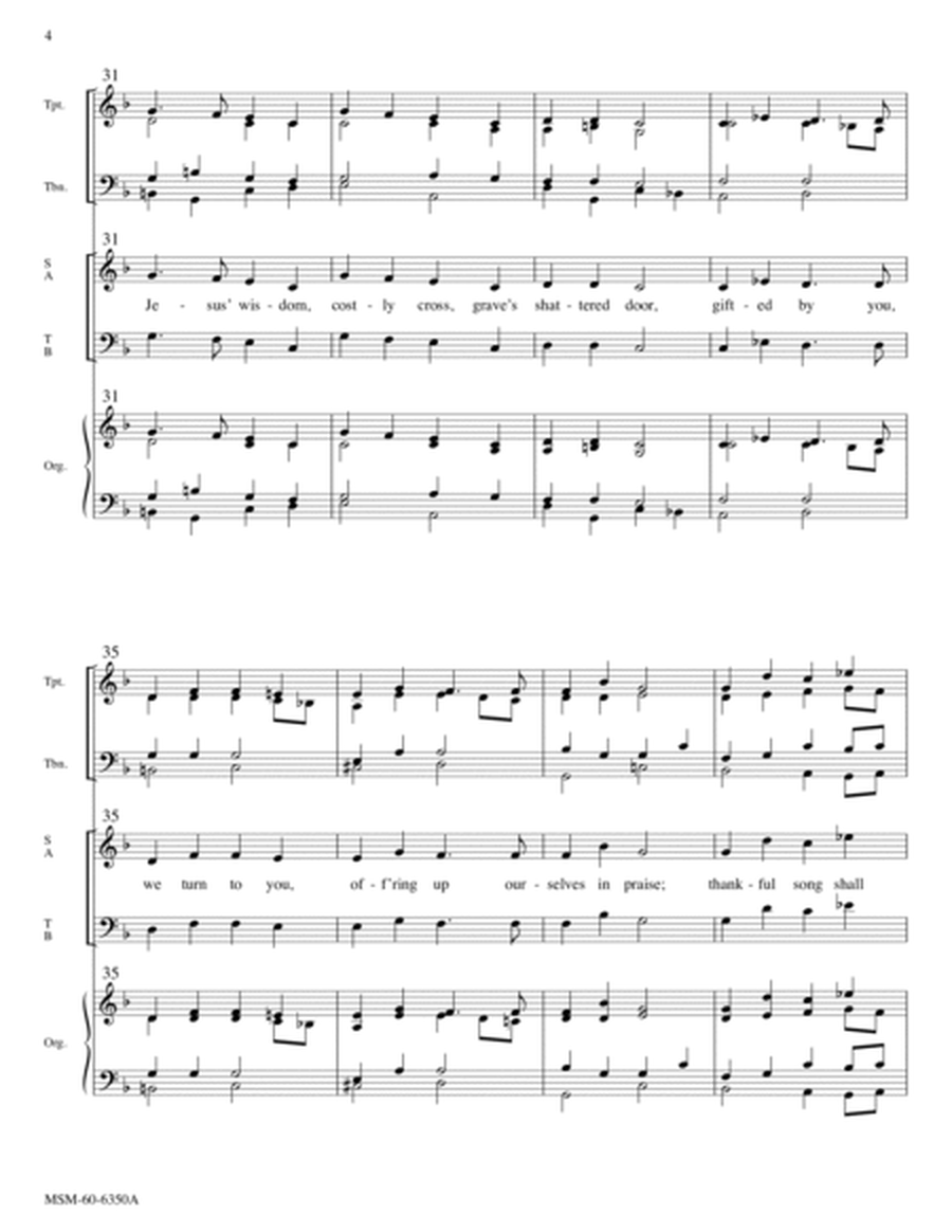 God, Whose Giving Knows No Ending (Downloadable Full Score)
