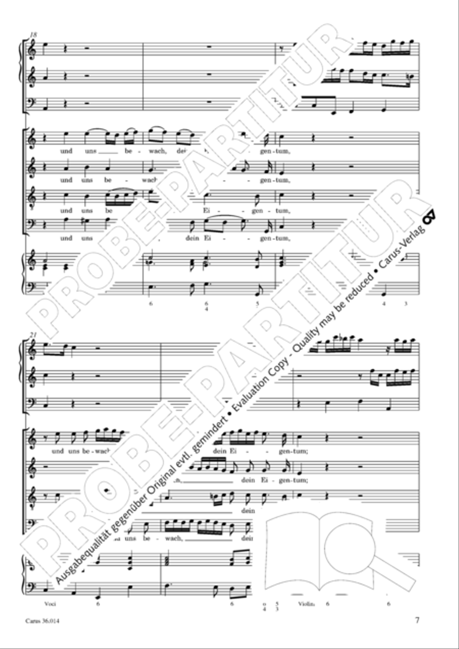 Befiehl dem Engel, dass er komm 4-Part scores gallery preview page 8