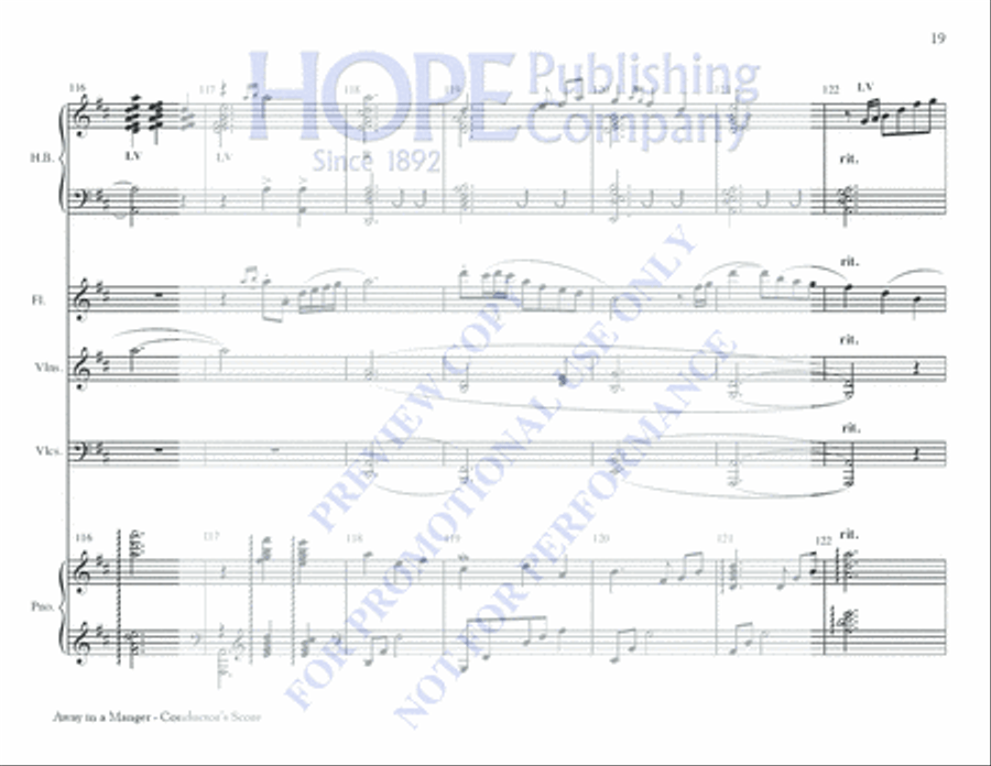 Away in a Manger Away in a Manger 5-Octaves scores gallery preview page 19