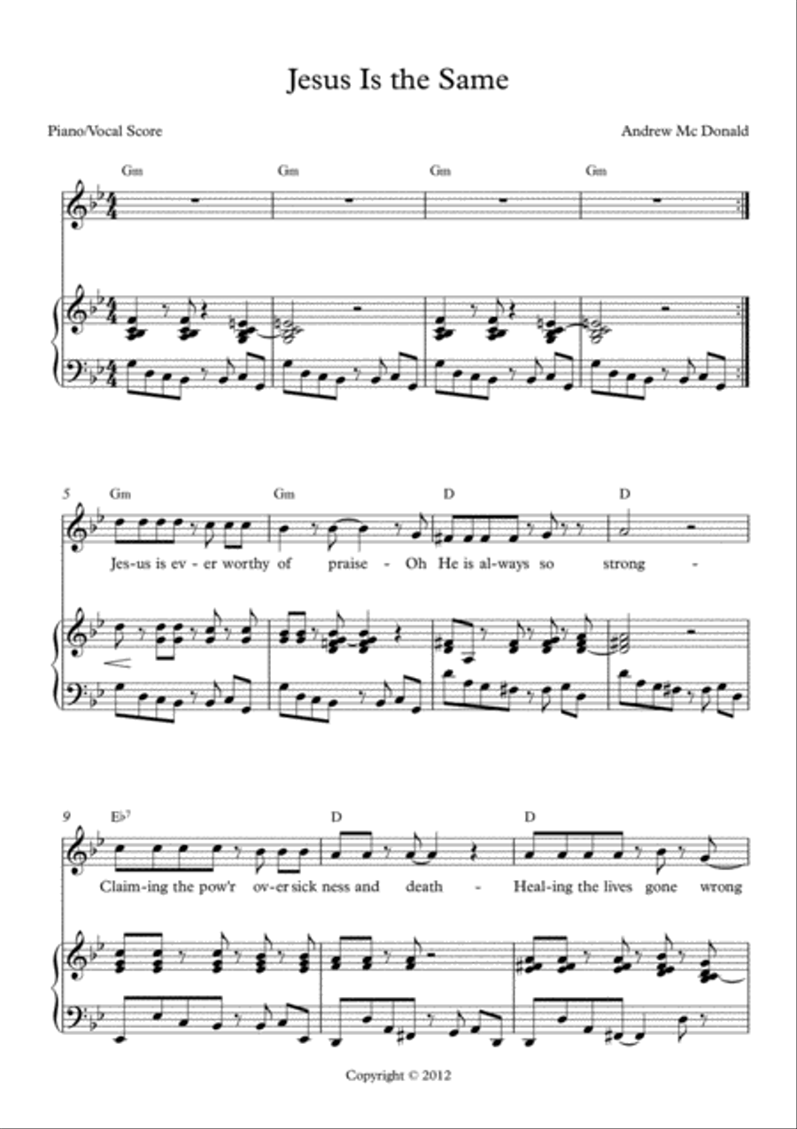 Jesus Is The Same Voice scores gallery preview page 2