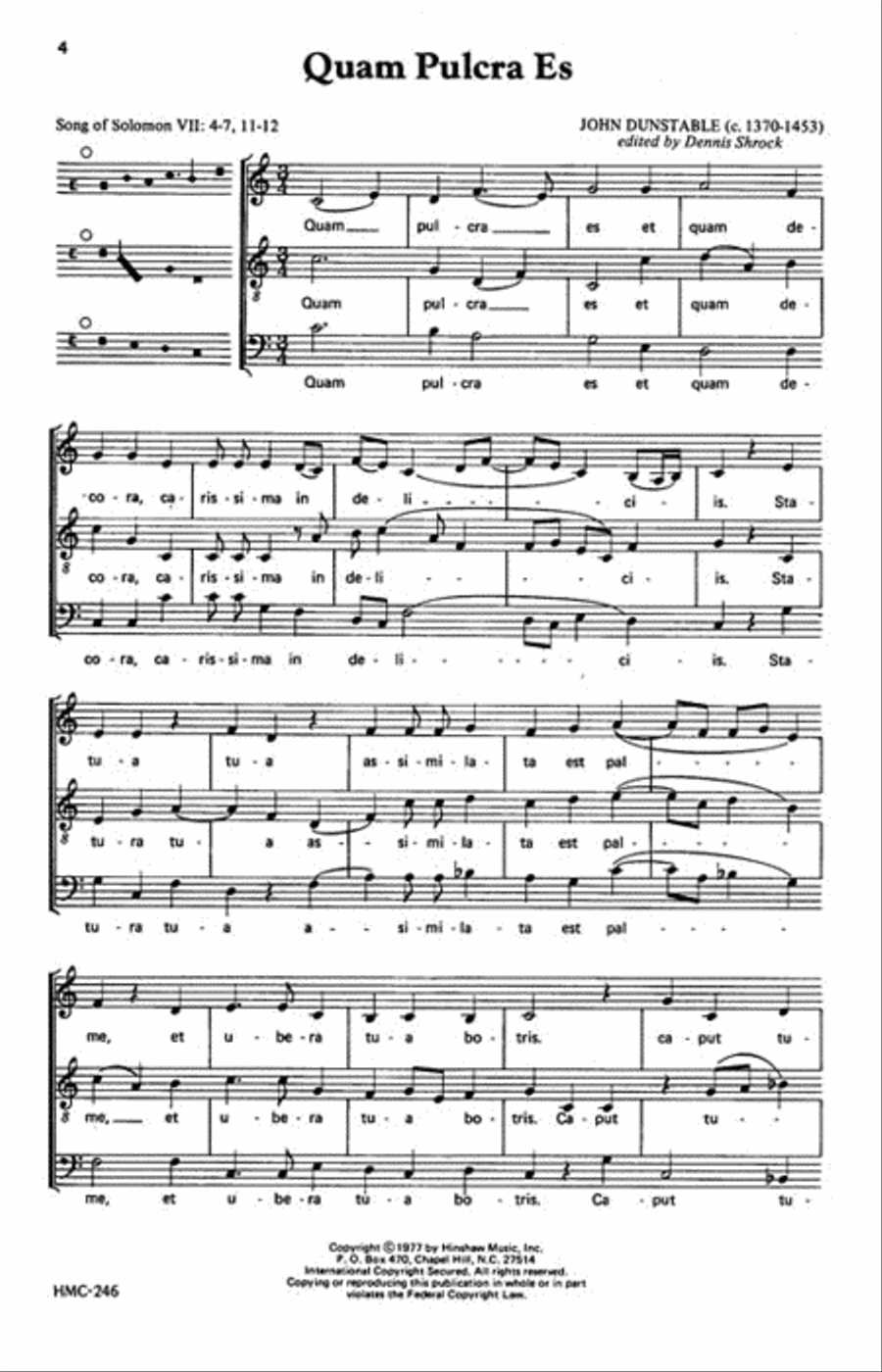 Quam Pulcra Es 2-Part scores gallery preview page 2
