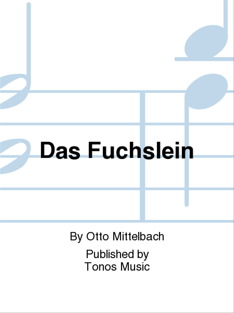 Das Fuchslein 4-Part scores gallery preview page 1