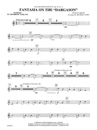 Fantasia on the "Dargason": WP 1st B-flat Trombone T.C.