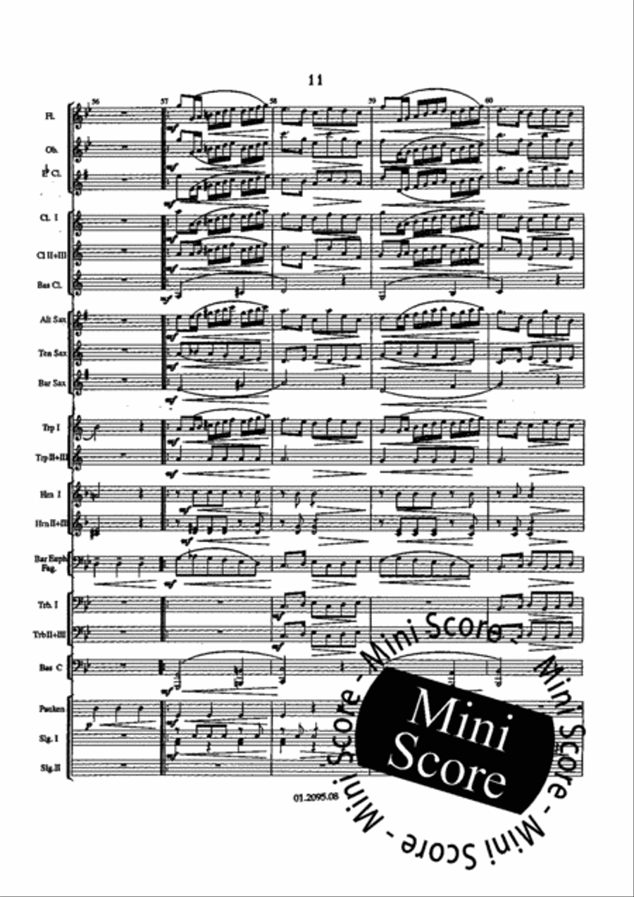 Paganini Variations Paganini Variations Fanfare Band scores gallery preview page 17