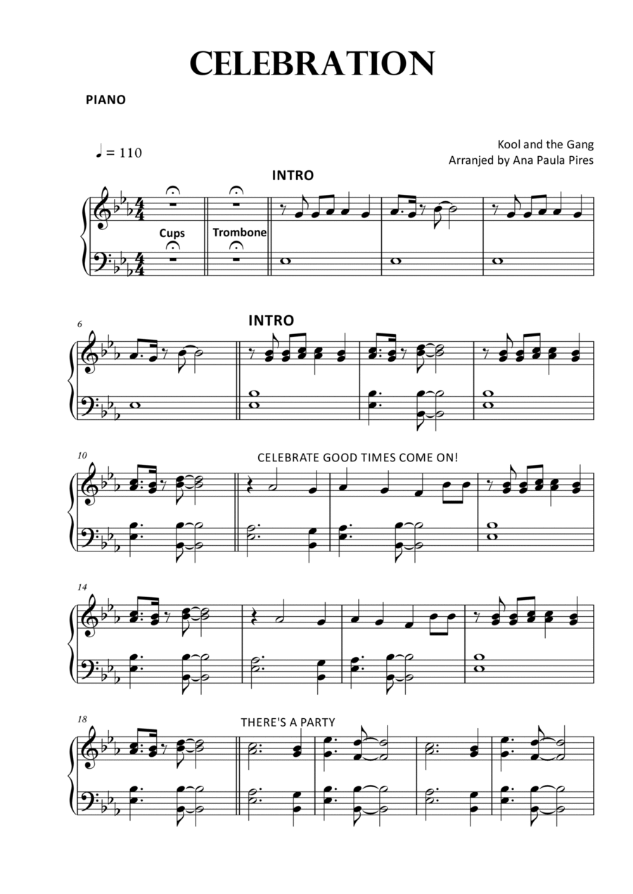 Celebrate Easy Piano scores gallery preview page 1