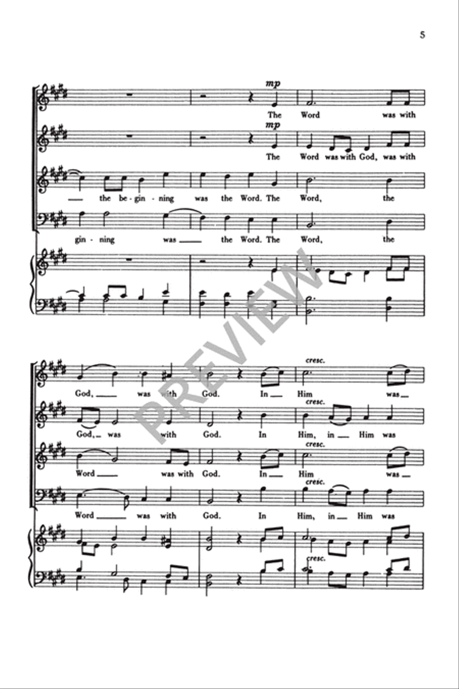 The Glory of the Father The Glory of the Father 4-Part scores gallery preview page 6