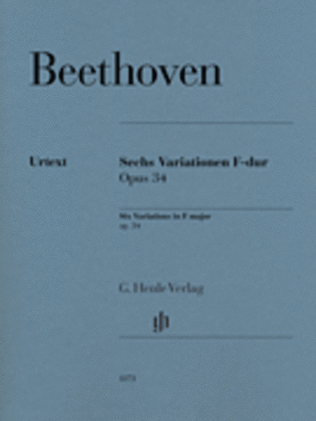 Six Variations in F Major Op. 34
