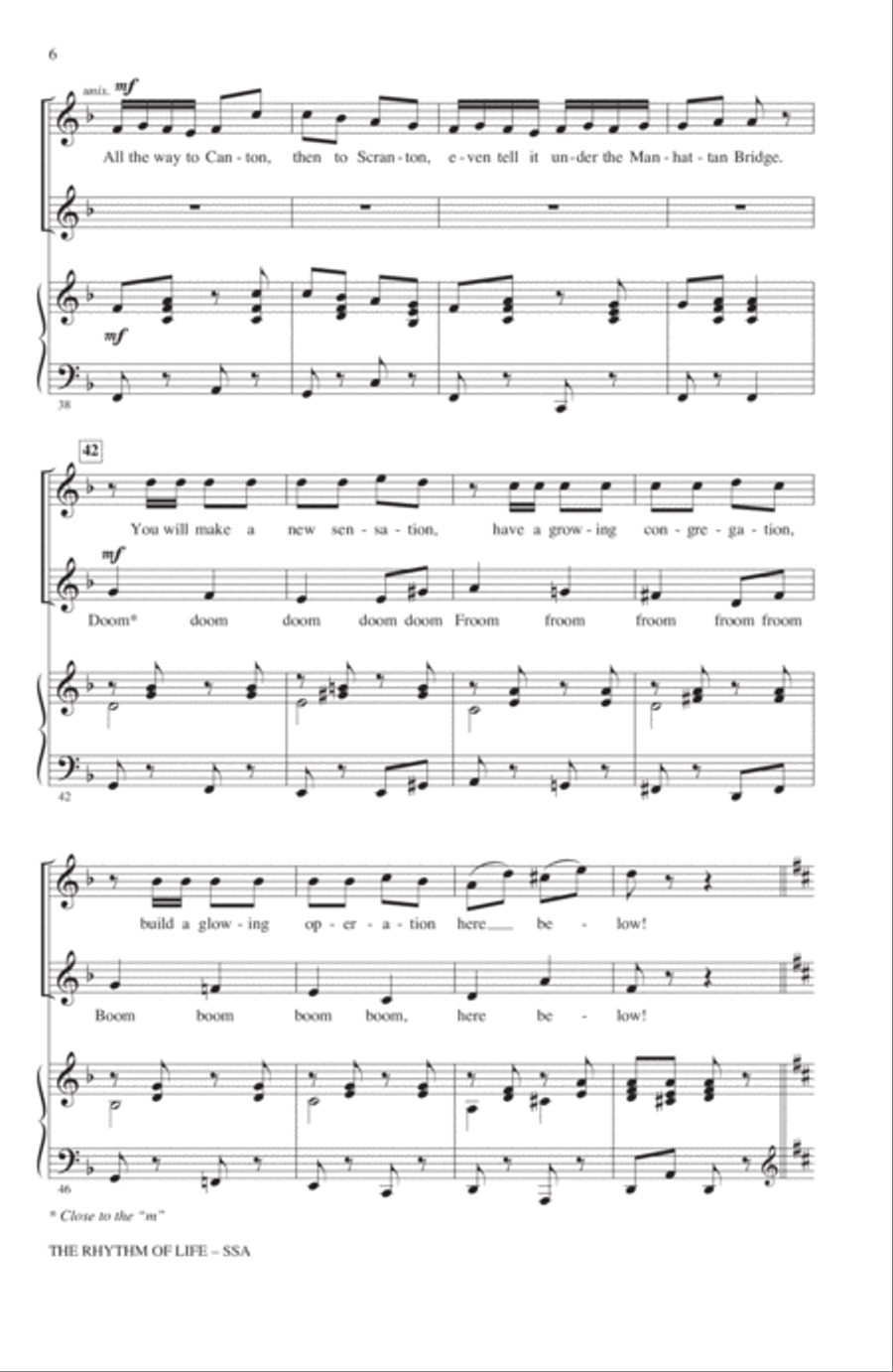 The Rhythm Of Life (from Sweet Charity) (arr. John Leavitt) SSA scores gallery preview page 5