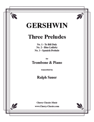 Book cover for Three Preludes for Trombone & Piano