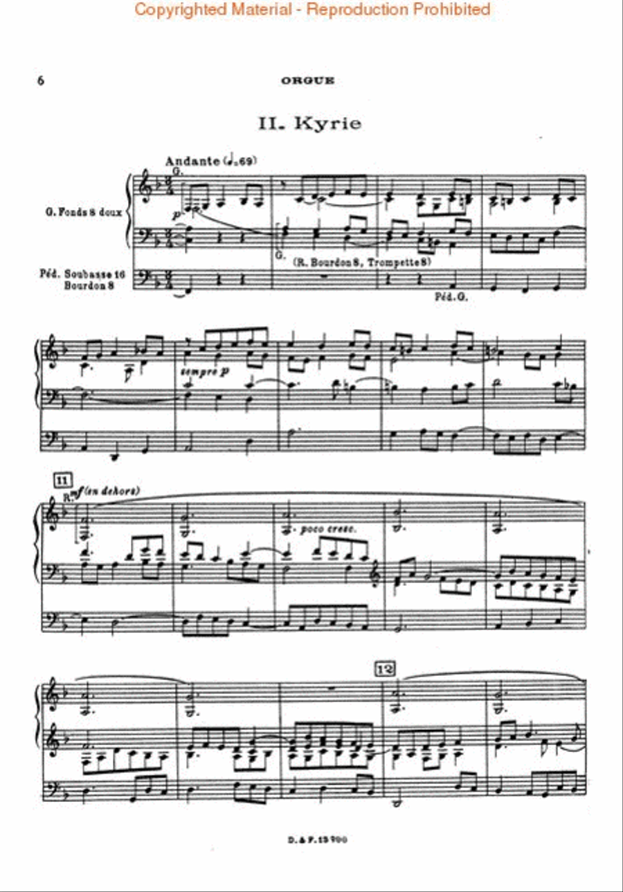 Requiem (reduced orchestration) Organ Accompaniment scores gallery preview page 3