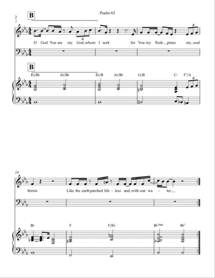 Psalm 63 My Soul Is Thirsting Voice scores gallery preview page 2