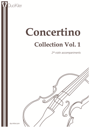 Book cover for Violin Concertinos Collection Vol.1, 2nd violin accompaniments