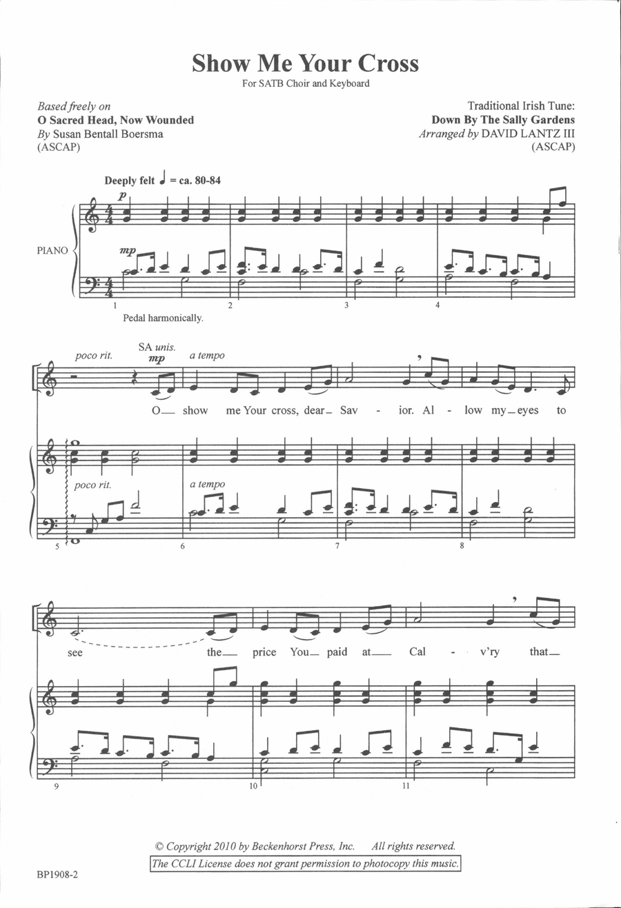Show Me Your Cross 4-Part scores gallery preview page 2