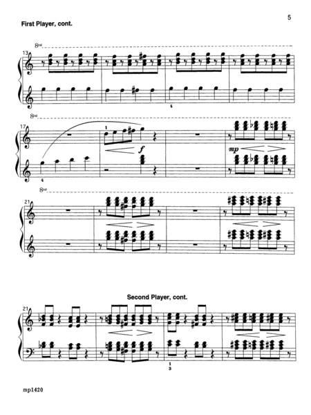 March Promenade - Piano Trio (1 Piano, 6 Hands)