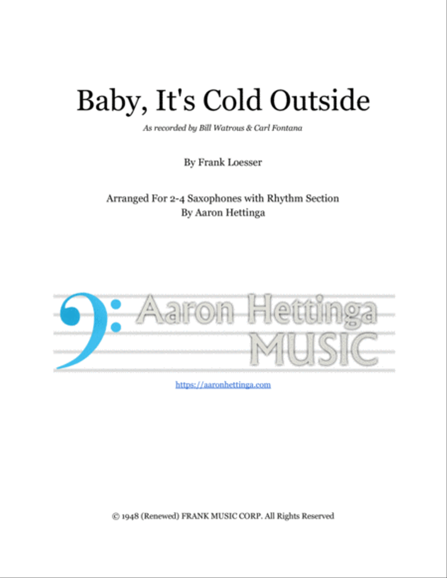Baby, It's Cold Outside Jazz Ensemble scores gallery preview page 1