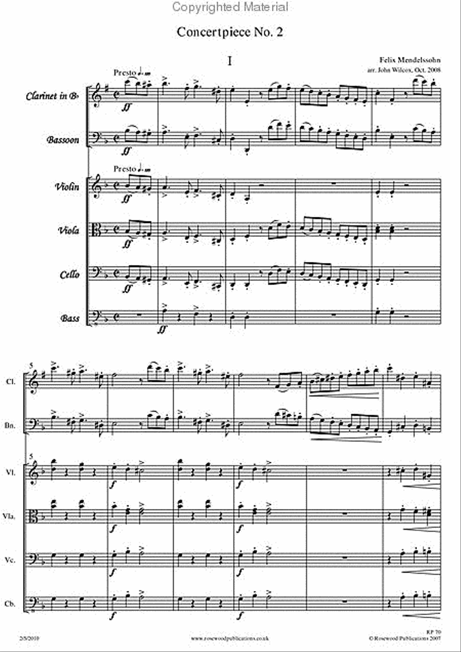 Concert Piece No. 2 Concert Piece No. 2 Clarinet scores gallery preview page 2