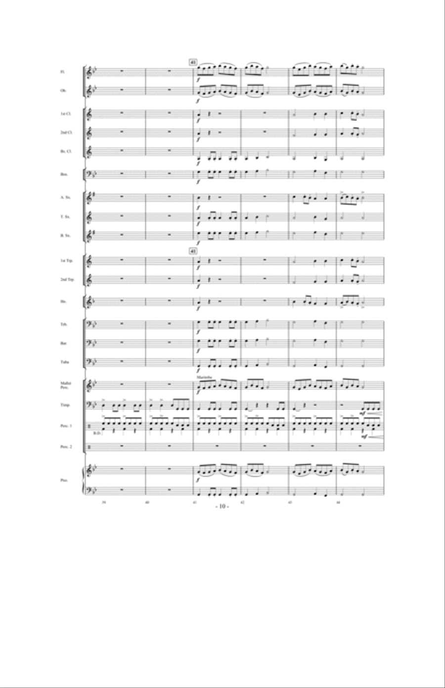 Storm Clouds Concert Band scores gallery preview page 9