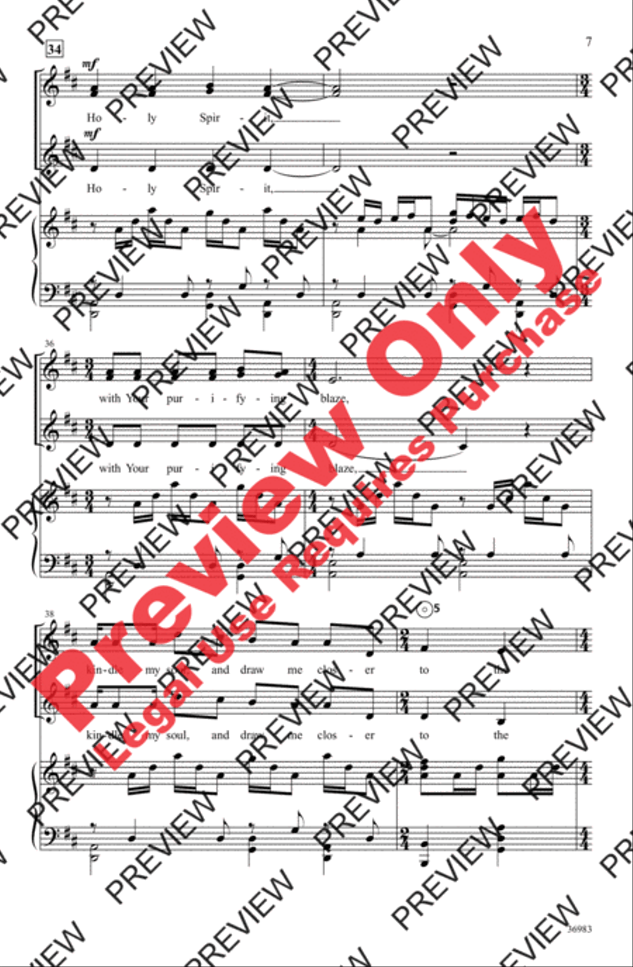 The Flame Women's Choir scores gallery preview page 7