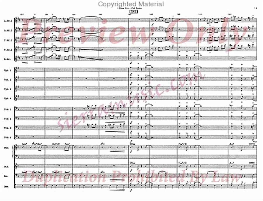 I Love You Big Band scores gallery preview page 14