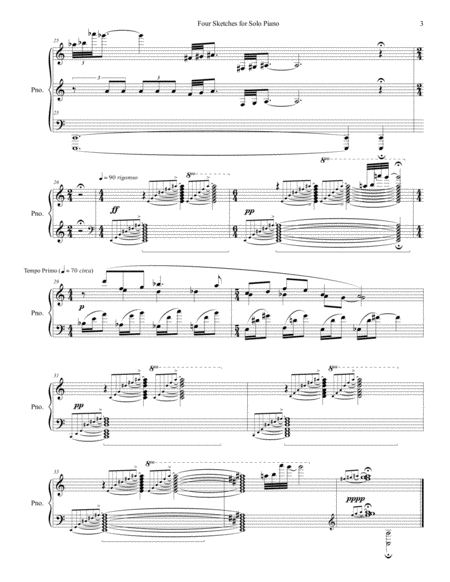 Four sketches for solo piano image number null