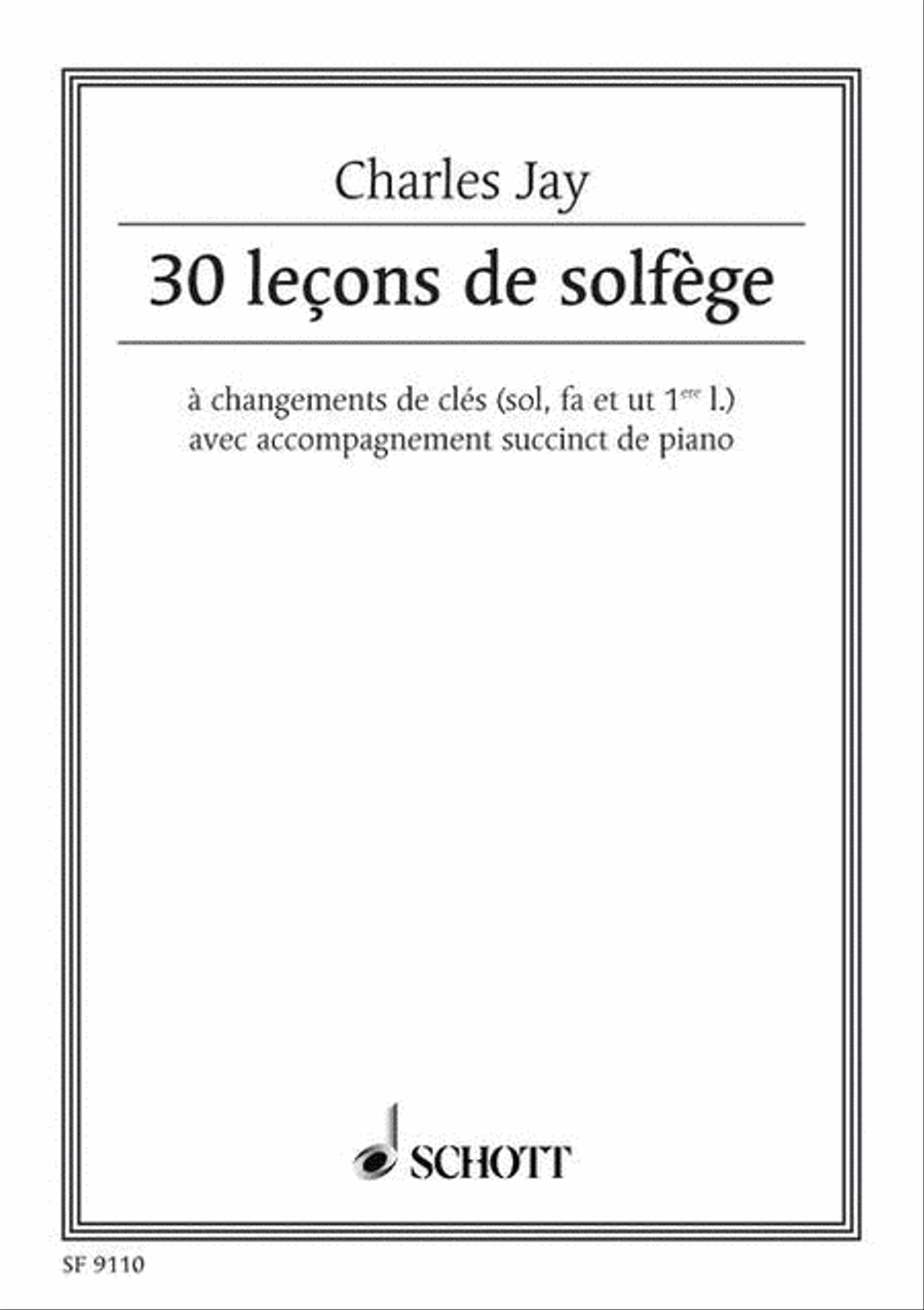 30 leçons de solfège Voice Solo scores gallery preview page 1