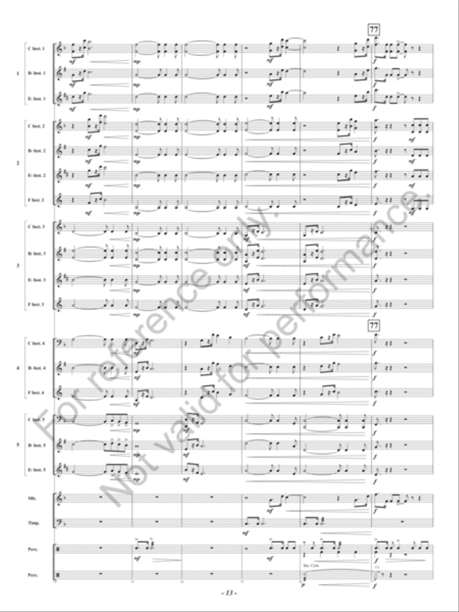 Hero Concert Band scores gallery preview page 16